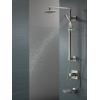 imageDelta Faucet Emerge Matte Black Shower Column Including Rain Shower Head Handheld Shower Shower Handle and Shower Valve Shower System Rainfall Shower Head Matte Black 58420BL Valve IncludedChrome