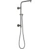 imageDelta Faucet Emerge Matte Black Shower Column Including Rain Shower Head Handheld Shower Shower Handle and Shower Valve Shower System Rainfall Shower Head Matte Black 58810BL Valve IncludedBlack Stainless