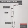 imageDelta Faucet Emerge Matte Black Shower Column Including Rain Shower Head Handheld Shower Shower Handle and Shower Valve Shower System Rainfall Shower Head Matte Black 58810BL Valve IncludedStainless
