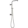 imageDelta Faucet Emerge Matte Black Shower Column Including Rain Shower Head Handheld Shower Shower Handle and Shower Valve Shower System Rainfall Shower Head Matte Black 58810BL Valve IncludedStainless