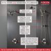 imageDelta Faucet Emerge Matte Black Shower Column Including Rain Shower Head Handheld Shower Shower Handle and Shower Valve Shower System Rainfall Shower Head Matte Black 58810BL Valve IncludedChampagne Bronze