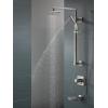 imageDelta Faucet Emerge Matte Black Shower Column Including Rain Shower Head Handheld Shower Shower Handle and Shower Valve Shower System Rainfall Shower Head Matte Black 58420BL Valve IncludedChrome