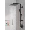 imageDelta Faucet Emerge Matte Black Shower Column Including Rain Shower Head Handheld Shower Shower Handle and Shower Valve Shower System Rainfall Shower Head Matte Black 58420BL Valve IncludedMatte Black