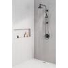 imageDelta Faucet Emerge Matte Black Shower Column Including Rain Shower Head Handheld Shower Shower Handle and Shower Valve Shower System Rainfall Shower Head Matte Black 58810BL Valve IncludedMatte Black
