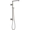 imageDelta Faucet Emerge Matte Black Shower Column Including Rain Shower Head Handheld Shower Shower Handle and Shower Valve Shower System Rainfall Shower Head Matte Black 58420BL Valve IncludedStainless