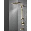 imageDelta Faucet Emerge Matte Black Shower Column Including Rain Shower Head Handheld Shower Shower Handle and Shower Valve Shower System Rainfall Shower Head Matte Black 58420BL Valve IncludedPolished Nickel