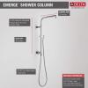 imageDelta Faucet Emerge Matte Black Shower Column Including Rain Shower Head Handheld Shower Shower Handle and Shower Valve Shower System Rainfall Shower Head Matte Black 58810BL Valve IncludedVenetian Bronze