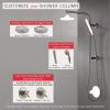 imageDelta Faucet Emerge Matte Black Shower Column Including Rain Shower Head Handheld Shower Shower Handle and Shower Valve Shower System Rainfall Shower Head Matte Black 58810BL Valve IncludedStainless