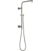 imageDelta Faucet Emerge Matte Black Shower Column Including Rain Shower Head Handheld Shower Shower Handle and Shower Valve Shower System Rainfall Shower Head Matte Black 58810BL Valve IncludedStainless