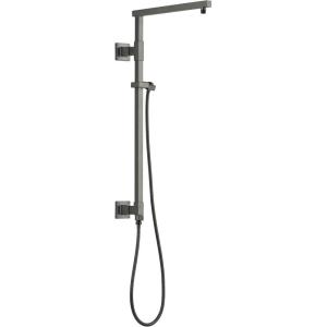 imageDelta Faucet Emerge Matte Black Shower Column Including Rain Shower Head Handheld Shower Shower Handle and Shower Valve Shower System Rainfall Shower Head Matte Black 58420BL Valve IncludedBlack Stainless