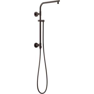 imageDelta Faucet Emerge Matte Black Shower Column Including Rain Shower Head Handheld Shower Shower Handle and Shower Valve Shower System Rainfall Shower Head Matte Black 58810BL Valve IncludedVenetian Bronze