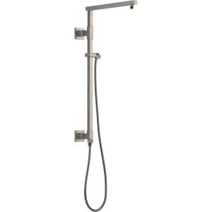 imageDelta Faucet Emerge Matte Black Shower Column Including Rain Shower Head Handheld Shower Shower Handle and Shower Valve Shower System Rainfall Shower Head Matte Black 58420BL Valve IncludedStainless
