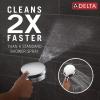 imageDelta Faucet 7Setting In2ition 2in1 Dual Shower Head with ProClean Spray Chrome Round Shower Head with Hose Hand Held Shower Head 175 GPM Lumicoat Chrome 58651PR