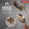 imageDelta Faucet 7Setting In2ition 2in1 Dual Shower Head with ProClean Spray Gold Round Shower Head with Hose Hand Held Shower Head 25 GPM Lumicoat Champagne Bronze 58651CZPR25