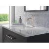 imageDelta 15749LFPD Nicoli 12 GPM Single Hole Bathroom Faucet with Pull Down Spout and Push PopUp Drain Assembly  Brilliance Stainless