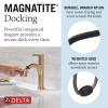 imageDelta 15749LFPD Nicoli 12 GPM Single Hole Bathroom Faucet with Pull Down Spout and Push PopUp Drain Assembly  Champagne Bronze