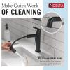 imageDelta 15849LFPD Nicoli 12 GPM Single Hole Bathroom Faucet with Pull Down Spout and Push PopUp Drain Assembly  Matte Black