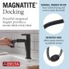 imageDelta 15849LFPD Nicoli 12 GPM Single Hole Bathroom Faucet with Pull Down Spout and Push PopUp Drain Assembly  Matte Black