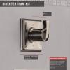 imageDelta Faucet Dryden 3Setting Shower Handle Diverter Trim Kit Stainless T11851SS Valve Not IncludedStainless