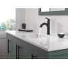 imageDelta Faucet Nicoli PullDown Single Hole Matte Black Single Handle Bathroom Faucet with Pull Out Sprayer 15749LFBLPDMatte Black