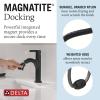 imageDelta Faucet Nicoli PullDown Single Hole Matte Black Single Handle Bathroom Faucet with Pull Out Sprayer 15749LFBLPDMatte Black