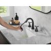 imageDelta Faucet Stryke Pull Down Bathroom Faucet Bathroom Pull Out Faucet Chrome Widespread Bathroom Faucet 3 Hole with Pull Down Sprayer Bathroom Sink Faucet Lumicoat Chrome 357756PDPRDST