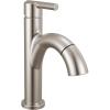 imageDelta 15749LFPD Nicoli 12 GPM Single Hole Bathroom Faucet with Pull Down Spout and Push PopUp Drain Assembly  Brilliance Stainless
