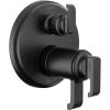 imageDelta Faucet Tetra 17T Series Matte Black 6Setting Integrated Diverter Valve Trim Kit Black Diverter Valve Trim Kit Shower Trim Kit Matte Black T27T989BL Valve Not IncludedMatte Black