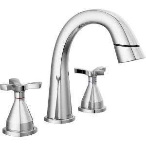 imageDelta Faucet Stryke Pull Down Bathroom Faucet Bathroom Pull Out Faucet Chrome Widespread Bathroom Faucet 3 Hole with Pull Down Sprayer Bathroom Sink Faucet Lumicoat Chrome 357756PDPRDST