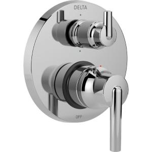imageDelta Faucet T24959 Chrome Trinsic Contemporary Monitor 14 Series Valve Trim with 6Setting Integrated DiverterChrome