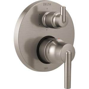 imageDelta Faucet T24959 Chrome Trinsic Contemporary Monitor 14 Series Valve Trim with 6Setting Integrated DiverterStainless