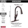 imageTouch2O Technology Kitchen Faucet with Touchless TechnologyVenetian Bronze