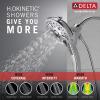 imageDelta Faucet 5Spray In2ition 2in1 Dual Hand Held Shower Head with Hose H2Okinetic Handheld Shower Head with Magnetic Docking Chrome Handheld Shower Heads Chrome 58620PK