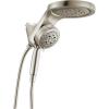 imageDelta 6Setting HydroRain Premium 2in1 Dual Shower Head with ProClean Spray Gold High Pressure Shower Head with Handheld Spray 175 GPM Flow Rate Lumicoat Champagne Bronze 56000CZPRLumicoat Stainless