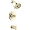 imageDelta Trinsic 14 Series SingleFunction H2Okinetic Bathtub and Shower Faucet Set Polished Nickel Shower Head and Handle Valve Trim Kit Polished Nickel T14459PN Valve Not IncludedPolished Nickel