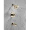 imageDelta Trinsic 14 Series SingleFunction H2Okinetic Bathtub and Shower Faucet Set Polished Nickel Shower Head and Handle Valve Trim Kit Polished Nickel T14459PN Valve Not IncludedPolished Nickel