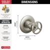 imageDelta Trinsic 3Setting Diverter Valve Trim Kit with Wheel Handle Gold Shower Handle Diverter Kit Champagne Bronze T11858CZ Valve Not IncludedBrilliance Stainless