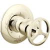 imageDelta Trinsic 3Setting Diverter Valve Trim Kit with Wheel Handle Gold Shower Handle Diverter Kit Champagne Bronze T11858CZ Valve Not IncludedBrilliance Polished Nickel