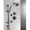 imageDelta Trinsic 3Setting Diverter Valve Trim Kit with Wheel Handle Gold Shower Handle Diverter Kit Champagne Bronze T11858CZ Valve Not IncludedMatte Black