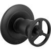 imageDelta Trinsic 3Setting Diverter Valve Trim Kit with Wheel Handle Gold Shower Handle Diverter Kit Champagne Bronze T11858CZ Valve Not IncludedMatte Black