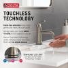 imageDelta Trinsic Touchless 1Hole Bathroom Faucet with Touch On Technology Gold Single Hole Bathroom Sink Faucet Metal PushPop Drain Assembly Champagne Bronze 559TLFCZMPUStainless