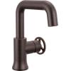imageDelta Trinsic USpout 1Hole Bathroom Faucet with Wheel Handle Polished Nickel Single Hole Bathroom Sink Faucet Metal PushPop Drain Assembly Polished Nickel 5547HARPNDSTVenetian Bronze