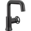 imageDelta Trinsic USpout 1Hole Bathroom Faucet with Wheel Handle Polished Nickel Single Hole Bathroom Sink Faucet Metal PushPop Drain Assembly Polished Nickel 5547HARPNDSTMatte Black