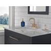 imageDelta Trinsic USpout Centerset Bathroom Faucet Polished Nickel 3Hole Bathroom Sink Faucet Metal PushPop Drain Assembly Polished Nickel 2554PNMPUDSTChampagne Bronze