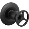 imageDelta Trinsic 3Setting Diverter Valve Trim Kit with Wheel Handle Gold Shower Handle Diverter Kit Champagne Bronze T11858CZ Valve Not IncludedMatte Black