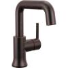 imageDelta Trinsic USpout 1Hole Bathroom Faucet with Wheel Handle Polished Nickel Single Hole Bathroom Sink Faucet Metal PushPop Drain Assembly Polished Nickel 5547HARPNDSTVenetian Bronze