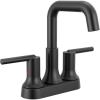 imageDelta Trinsic USpout Centerset Bathroom Faucet Polished Nickel 3Hole Bathroom Sink Faucet Metal PushPop Drain Assembly Polished Nickel 2554PNMPUDSTMatte Black