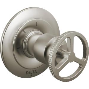 imageDelta Trinsic 3Setting Diverter Valve Trim Kit with Wheel Handle Gold Shower Handle Diverter Kit Champagne Bronze T11858CZ Valve Not IncludedBrilliance Stainless