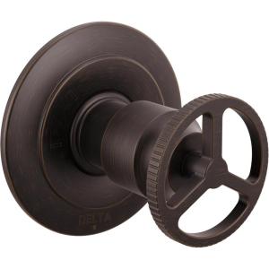 imageDelta Trinsic 3Setting Diverter Valve Trim Kit with Wheel Handle Gold Shower Handle Diverter Kit Champagne Bronze T11858CZ Valve Not IncludedVenetian Bronze