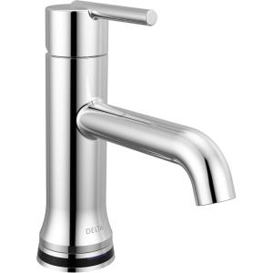 imageDelta Trinsic Touchless 1Hole Bathroom Faucet with Touch On Technology Gold Single Hole Bathroom Sink Faucet Metal PushPop Drain Assembly Champagne Bronze 559TLFCZMPUChrome